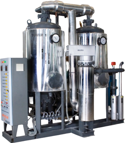 Heatless adsorption dryer